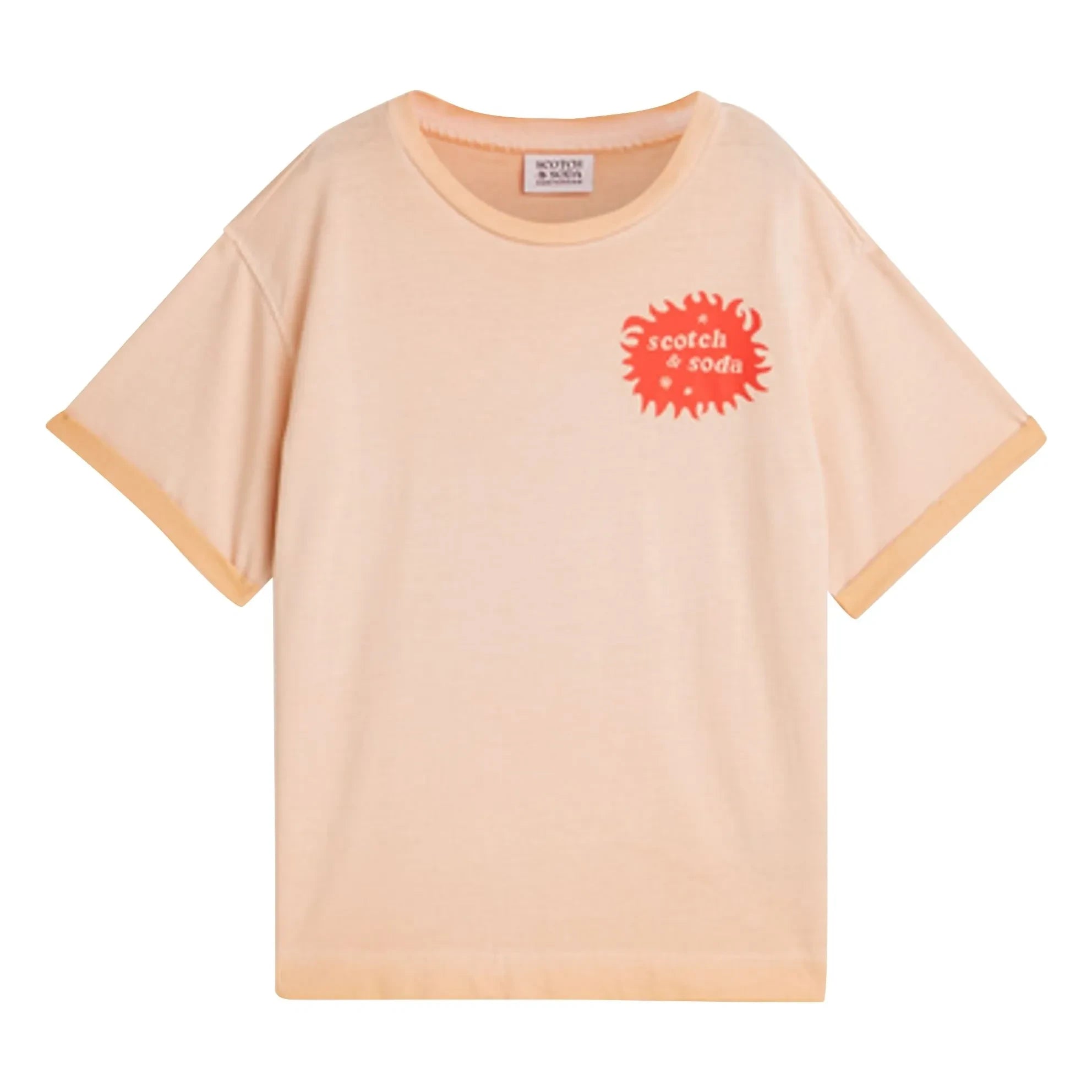 Scotch & Soda - T-Shirt mit Artworks-Logo | Koralle