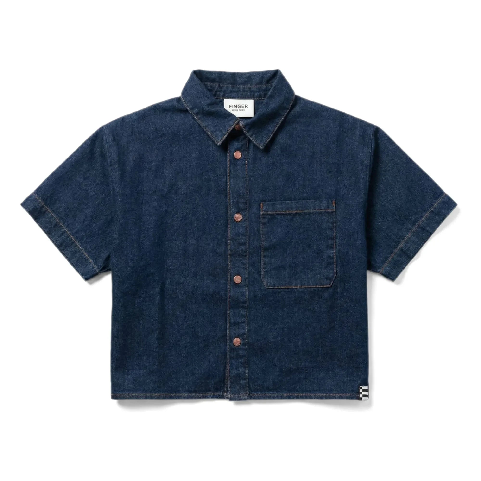 Finger in the nose - Harper Denim Hemd | Dunkelblau
