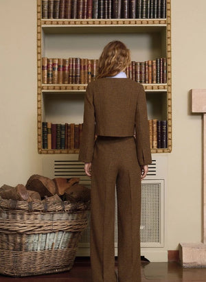 Maria de la Orden - Joséphine Yun-Tweed Jacke | Beige Braun