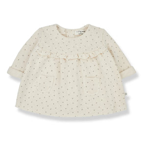 1+ in the family - Elke Recyceltes Material Kleid | Ecru