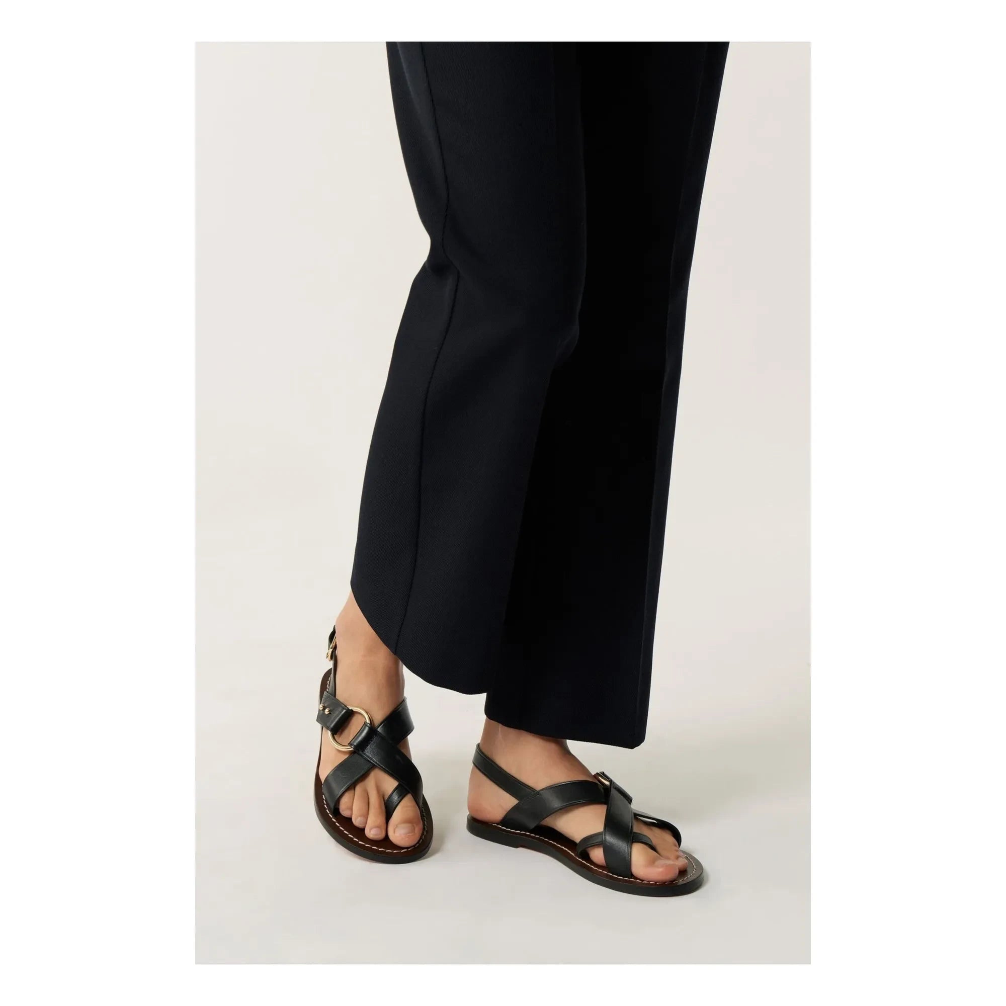 Soeur - Florence Leder Sandale | Schwarz