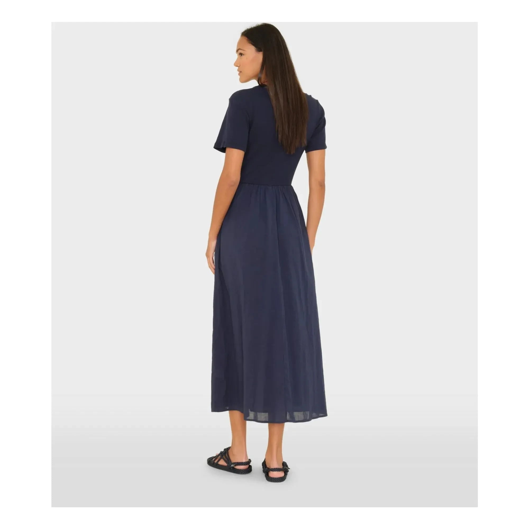 Xirena - Fayth Baumwollkleid | Mitternachtsblau