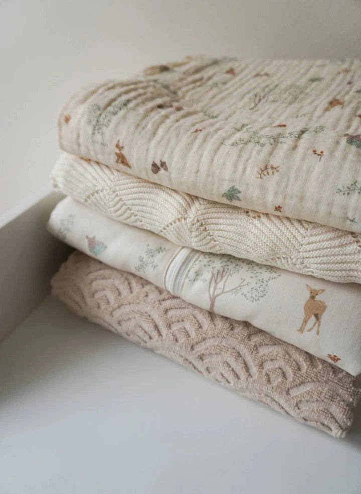 Cam Cam - Woodland Musselin-Decke | Ecru