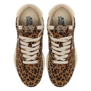 Autry - Reelwind Leopard Wildleder Sneakers | Braun