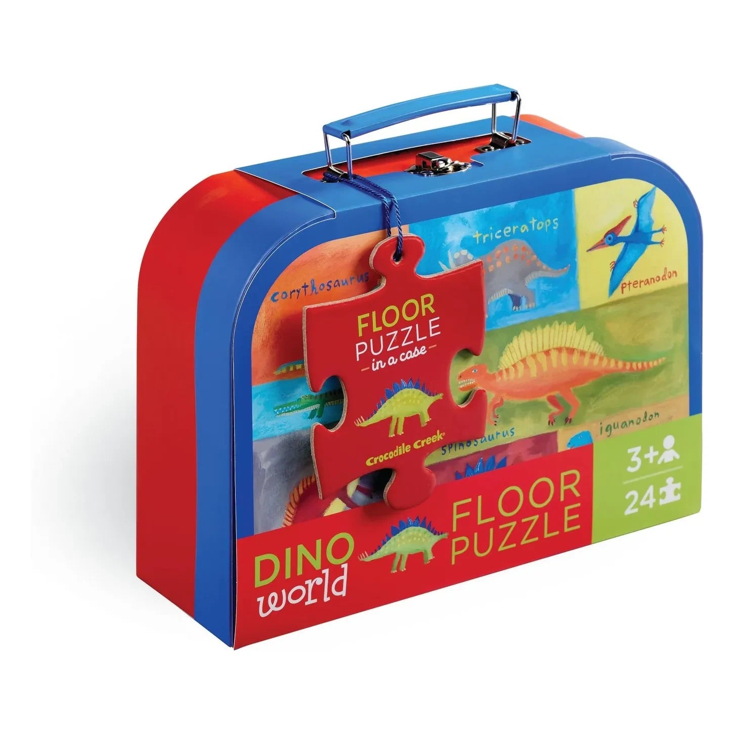 Crocodile Creek - Dinosaurier-Puzzle und -Box - 24 Teile