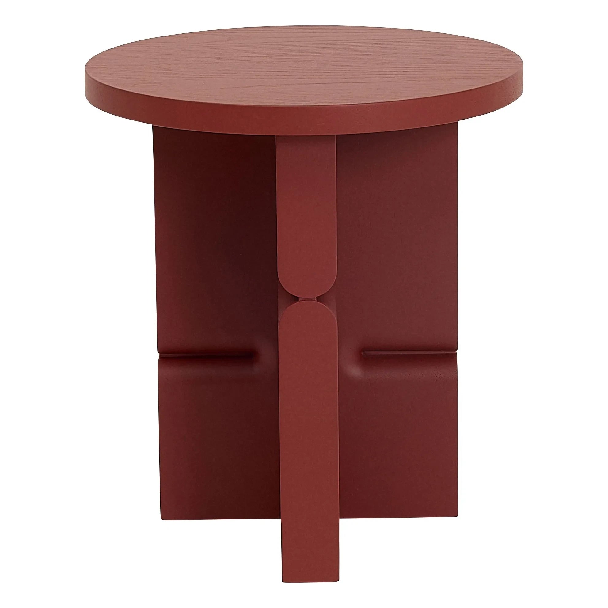 Nobodinoz - Noon Beistelltisch aus lackiertem Holz | Rouge Brun