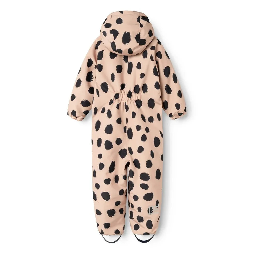 Liewood - Maddy Leopard Skianzug aus recycelten Fasern | Hellrosa