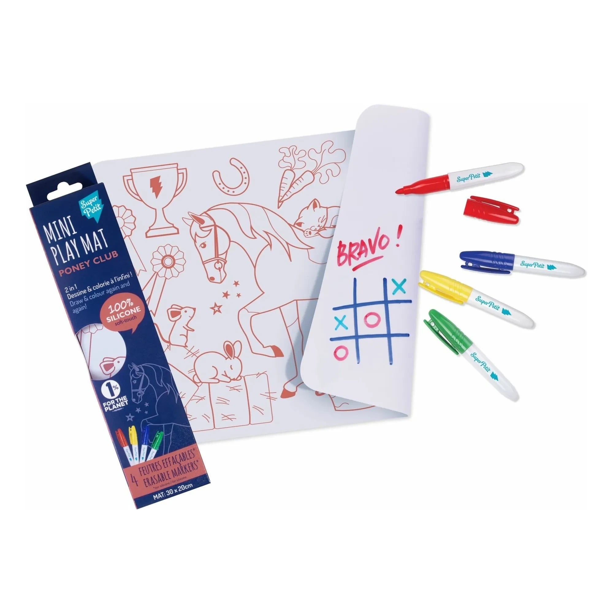 Superpetit - 4 Filzstifte Pony Mini-Malset