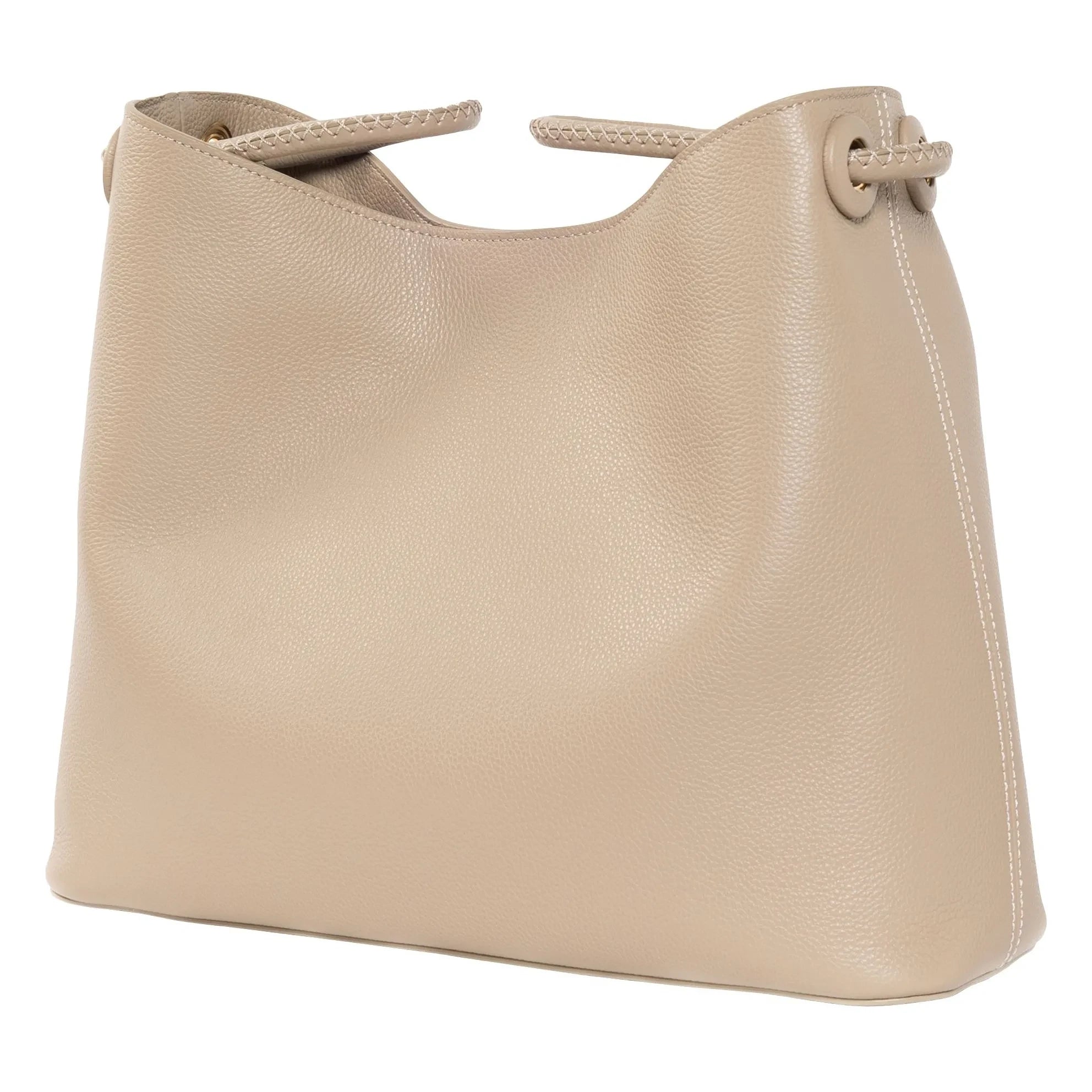 Elleme - Vosges Genarbtes Leder Tasche | Staubig Braun