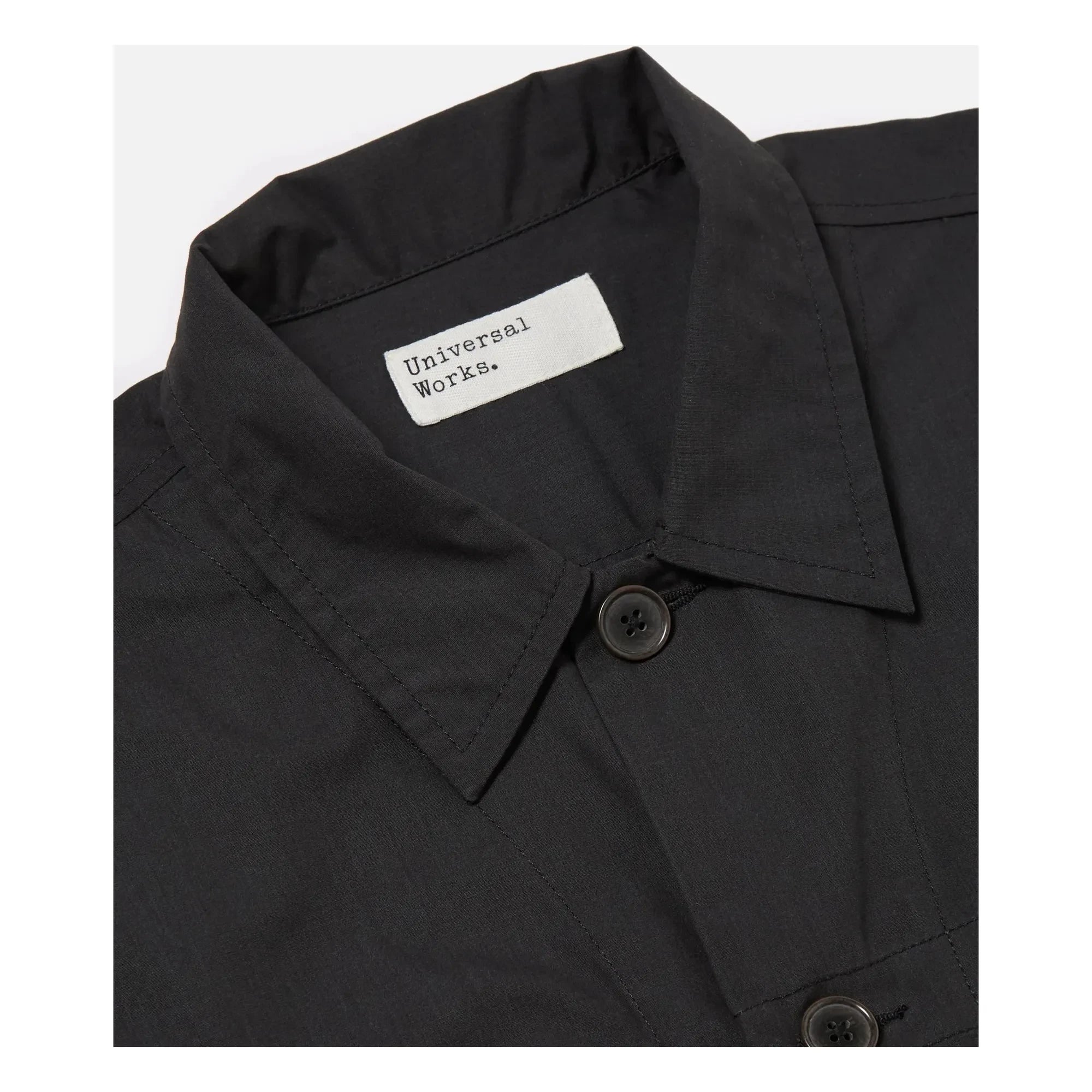Universal Works - Overshirt aus recycelten Fasern | Schwarz