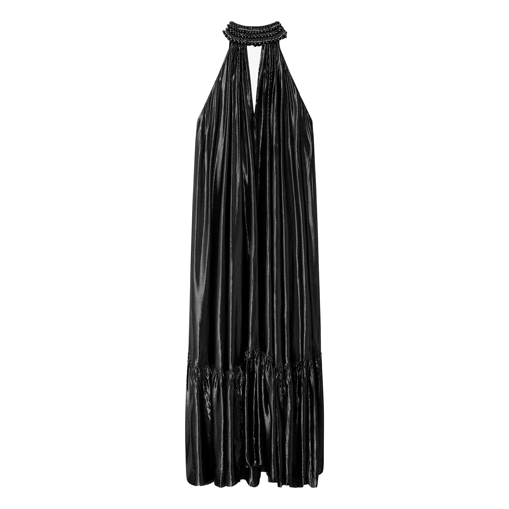 Mes Demoiselles - Lumon Metallic-Kleid | Carbon
