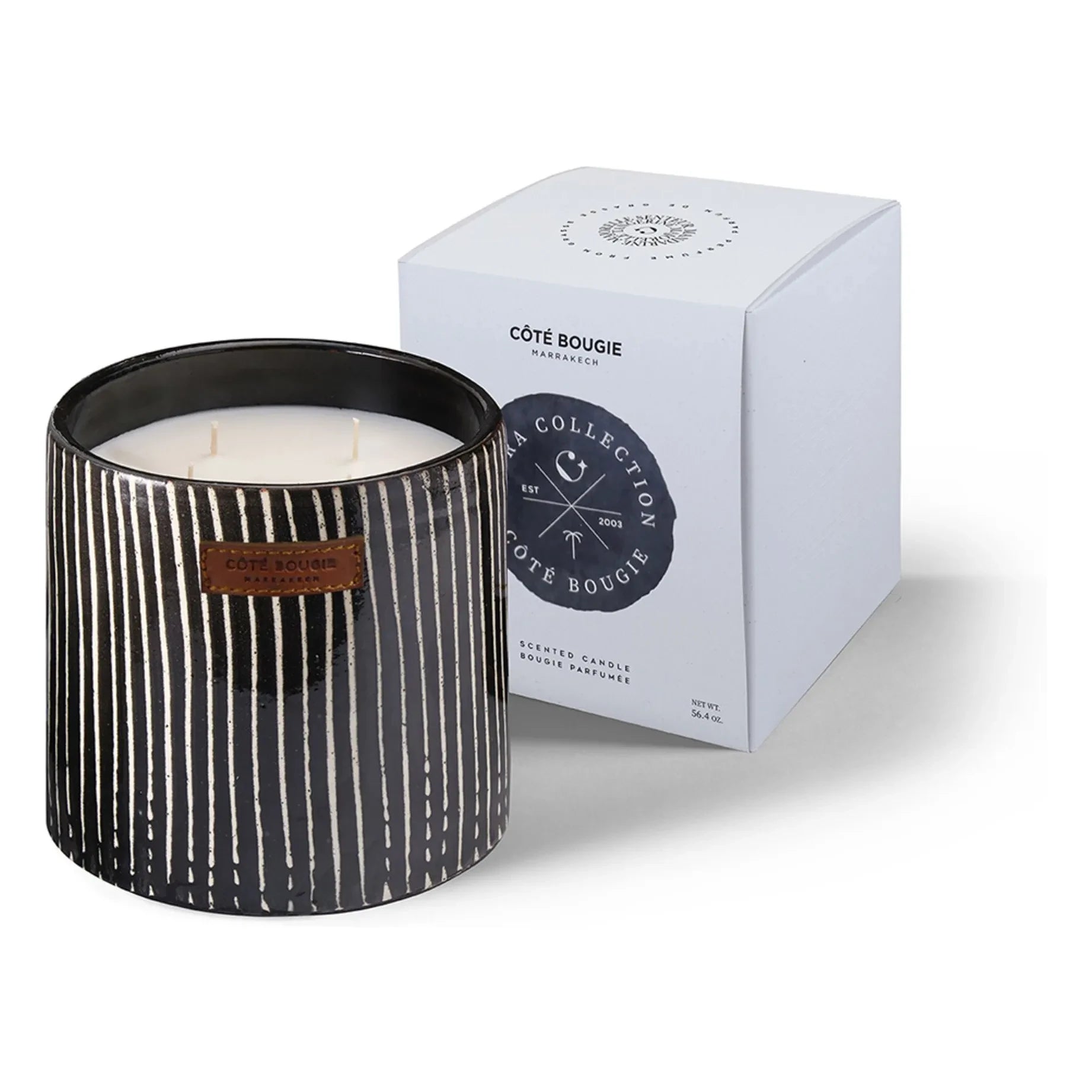 Côté Bougie - Zebra Kerze - Mandarine Majorelle