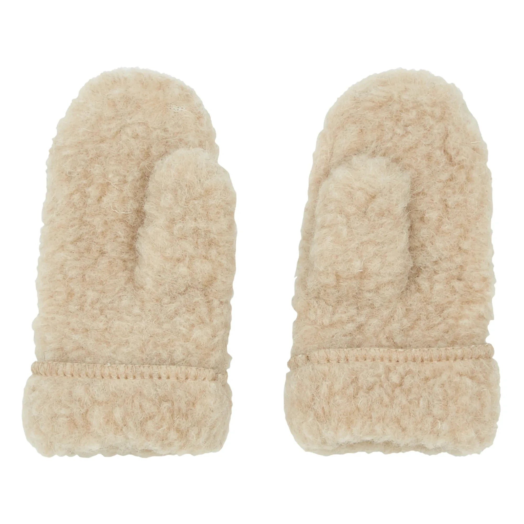 Alwero - Shearling-Handschuhe | Beige