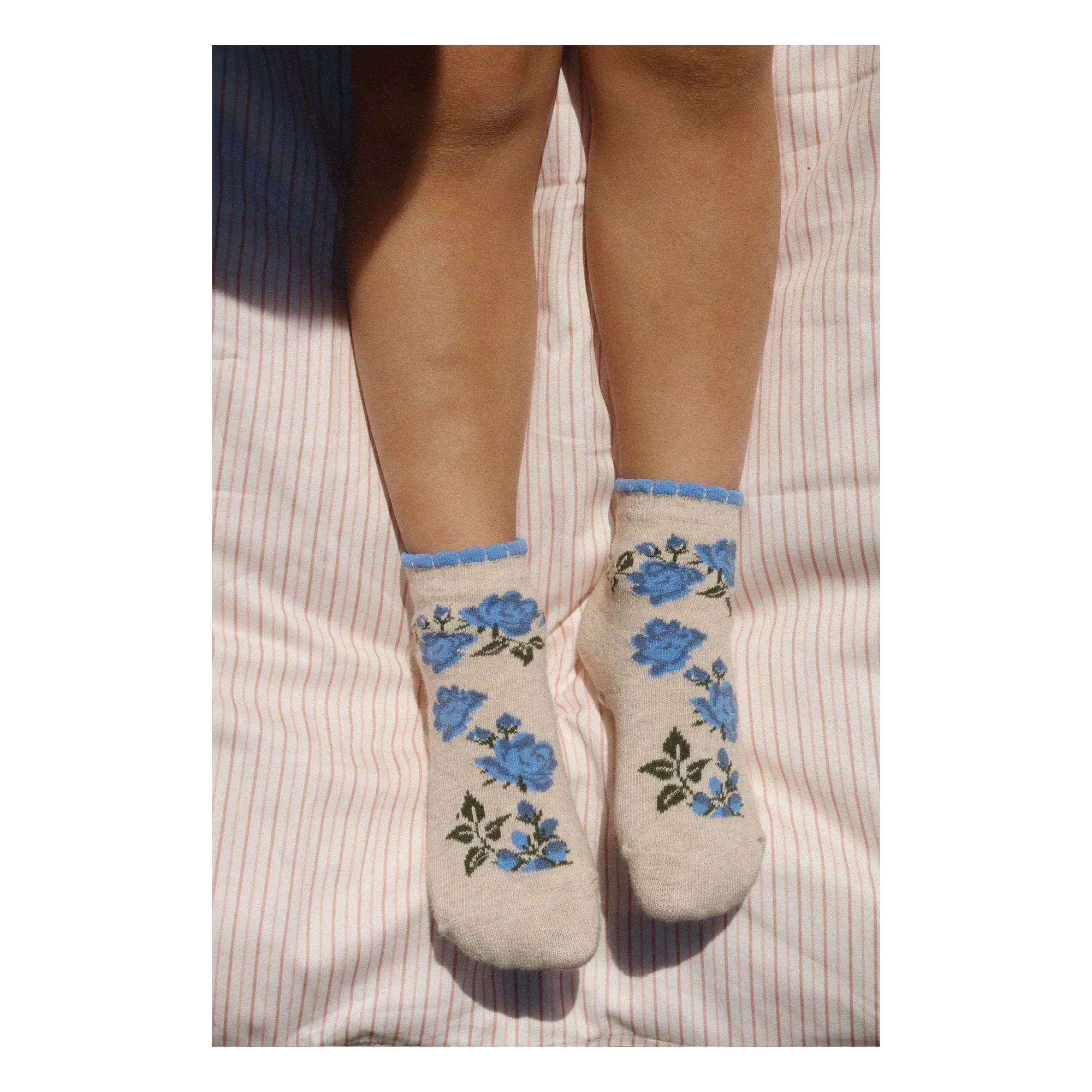 Konges Sløjd - 2er-Pack Socken mit Blumenmuster | Rosa