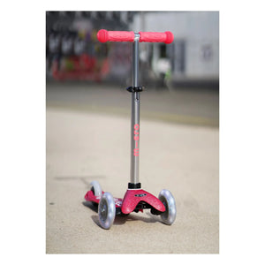 Micro - Mini LED Glitzer-Scooter | Rosa