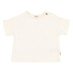 Búho - T-Shirt mit Leinentasche | Weiß