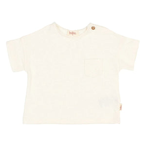 Búho - T-Shirt mit Leinentasche | Weiß
