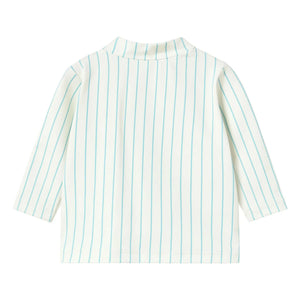 Tinycottons - Gestreiftes UV-Schutz-Badeshirt | Hellblau