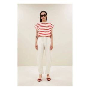 By Bar - Tobi Pamuk Matrosen T-Shirt | Rot