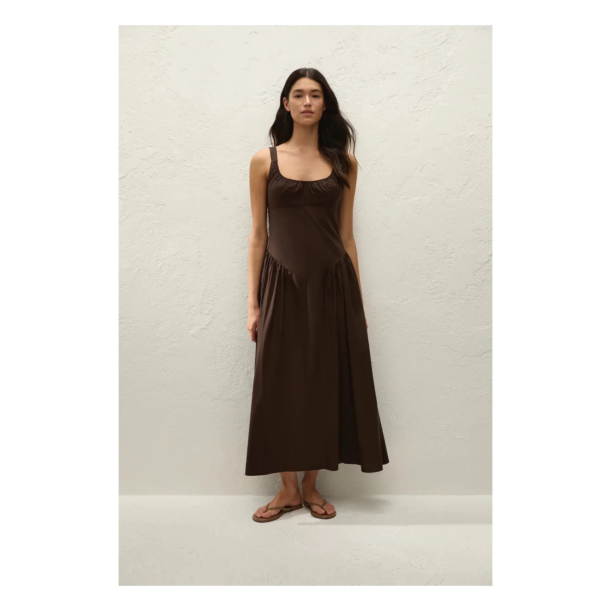Faithfull the Brand - Marcella Baumwollkleid | Braun