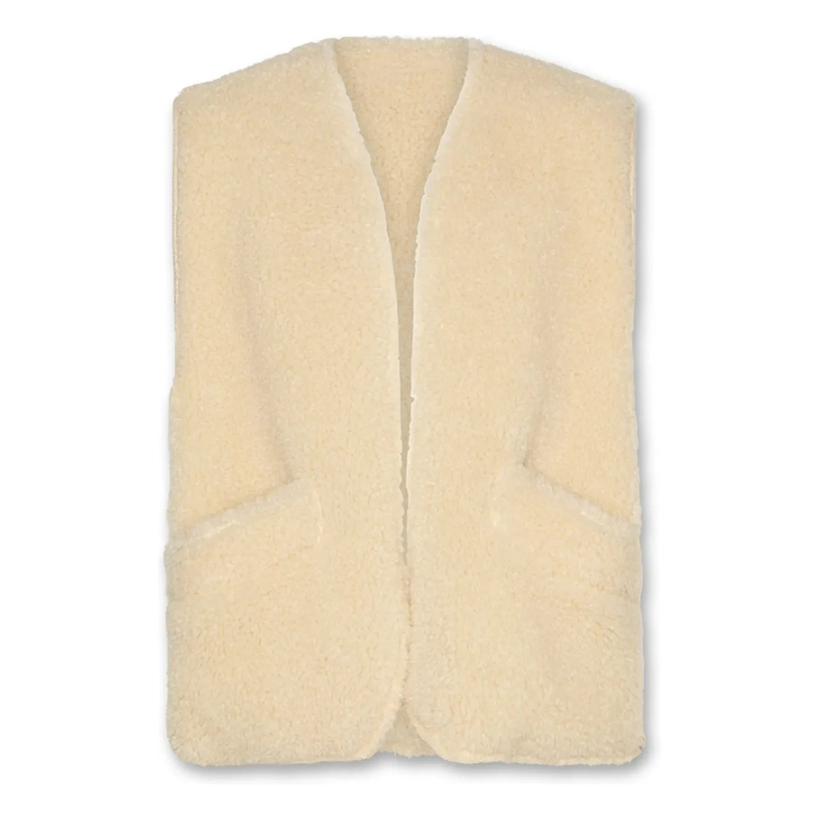 AO76 - Jambo Wendbare Sherpa-Weste ohne Ärmel | Beige