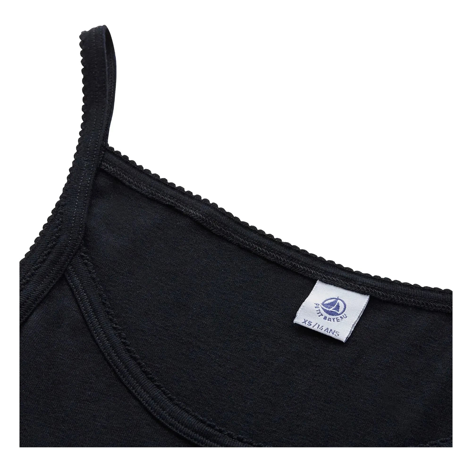 Petit Bateau – Bio-Nachthemd aus Baumwolle | Schwarz
