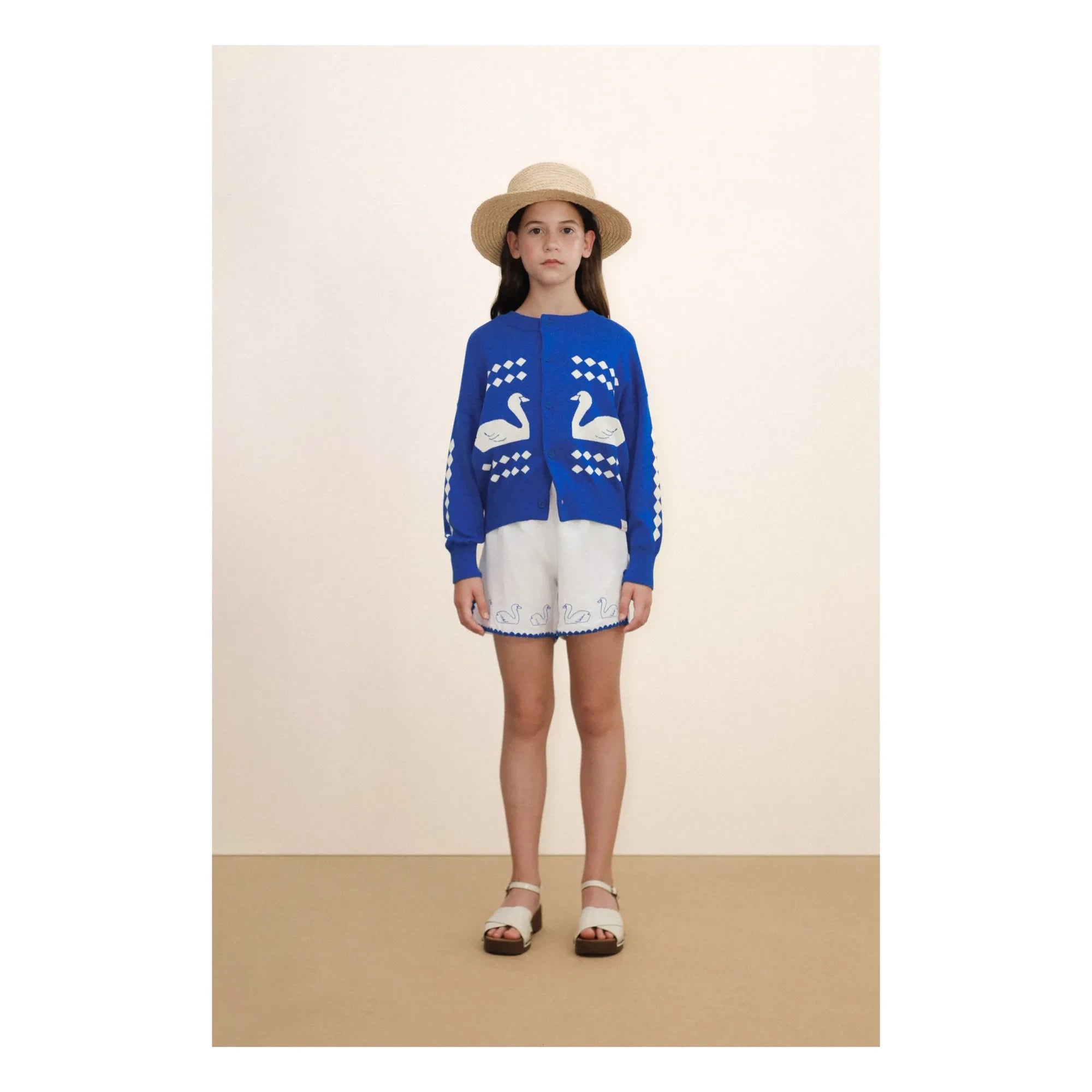 Tinycottons - Swans Cardigan | Blau