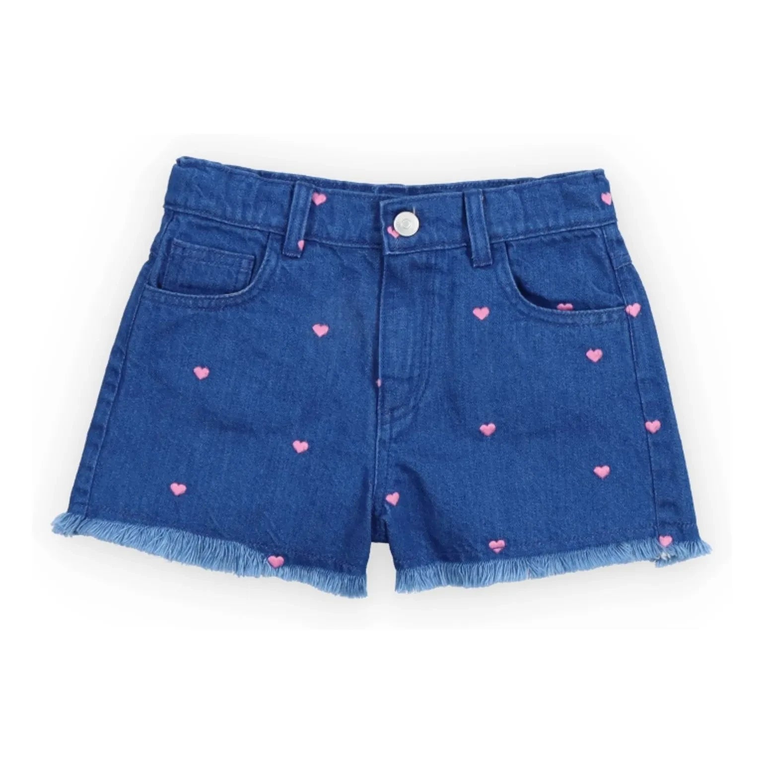 the new society - Jeans-Shorts Lys Cœurs | Blau