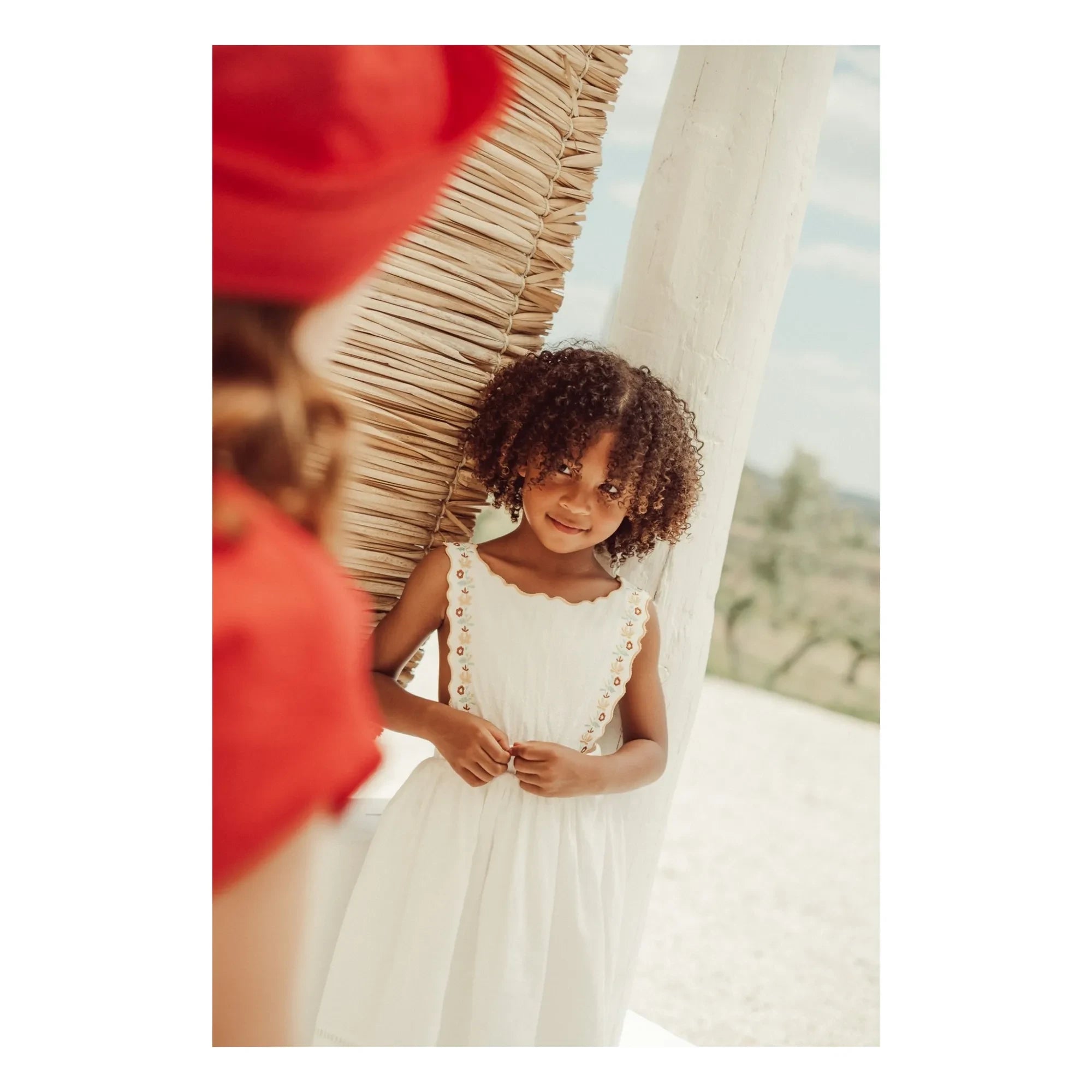 THE LiTTLE POETS - Teresa Besticktes Kleid | Ecru