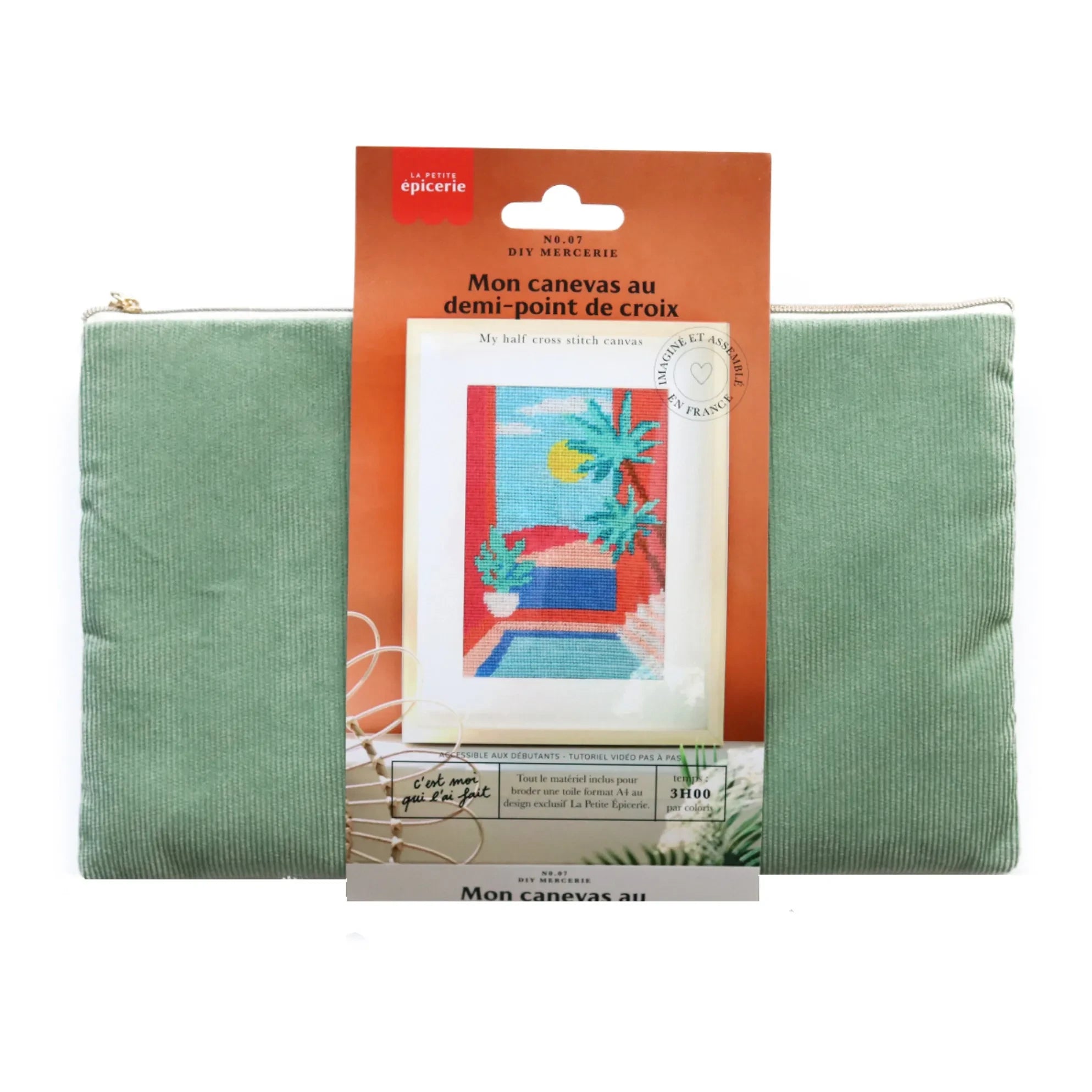 La Petite Épicerie - DIY Halbstich Leinwand Set