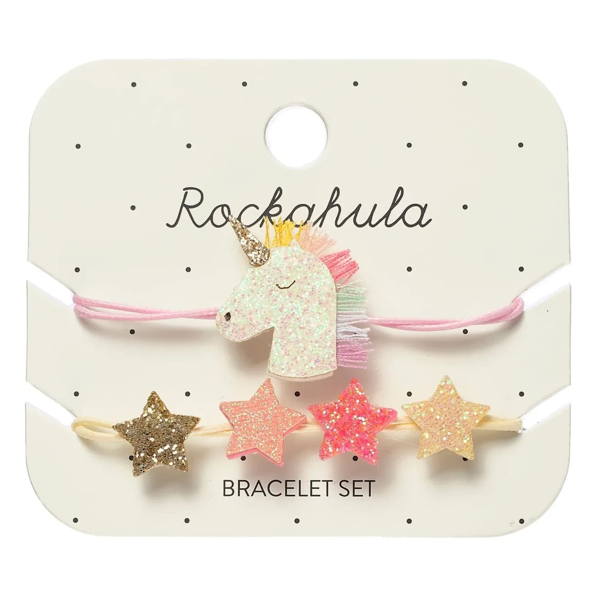 Rockahula Kids - 2er-Set Einhorn-Armbänder | Hellrosa