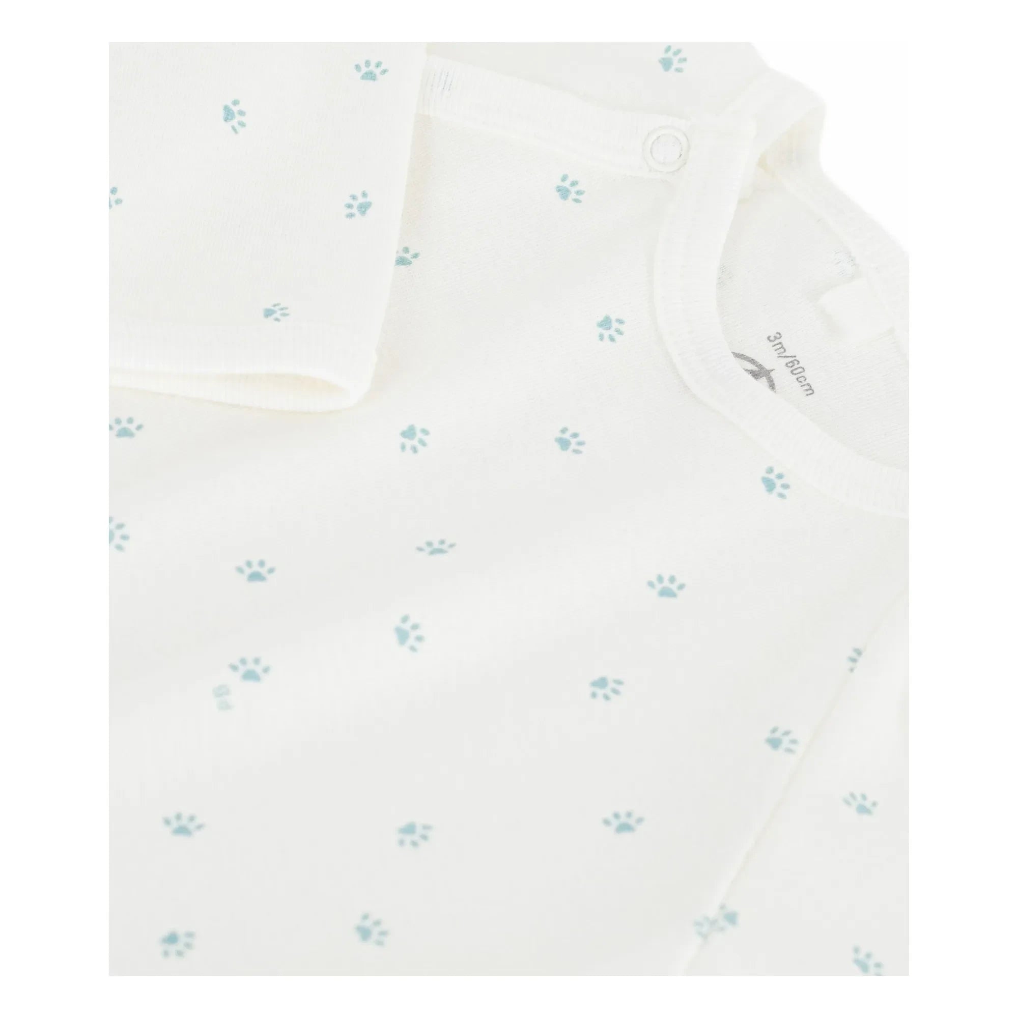 Petit Bateau – Schlafstrampler Pati aus Bio-Baumwolle | Weiß
