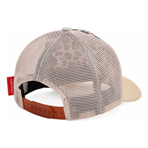 Hello Hossy – Trucker Mütze Leopard gebogener Schirm recycelte Fasern | Creme