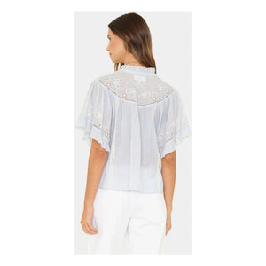 Xirena – Maé Baumwollbluse | Hellblau