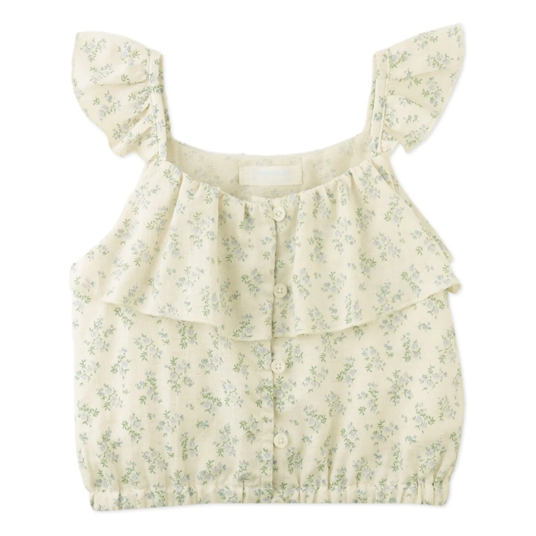 Gingersnaps - Ambessa Blumenmuster Oberteil und Rock Set | Ecru