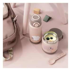 Done by deer - Tiny Farm Thermos Wasserflasche | Rosa
