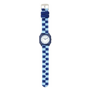 Mini Kyomo - Damier Blau Sunday Uhr | Blau