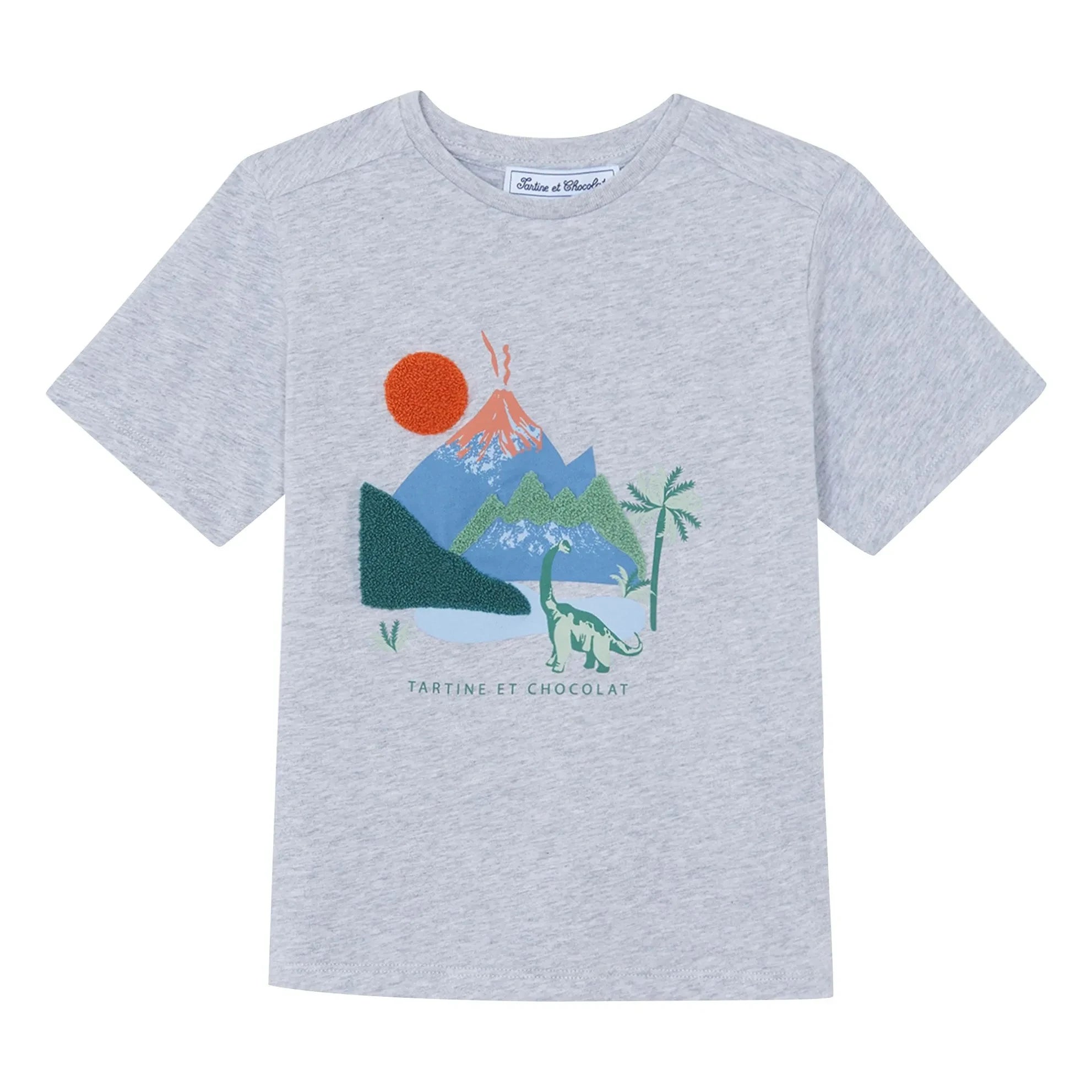 Tartine et Chocolat - Chiné Volkan T-Shirt | Grau