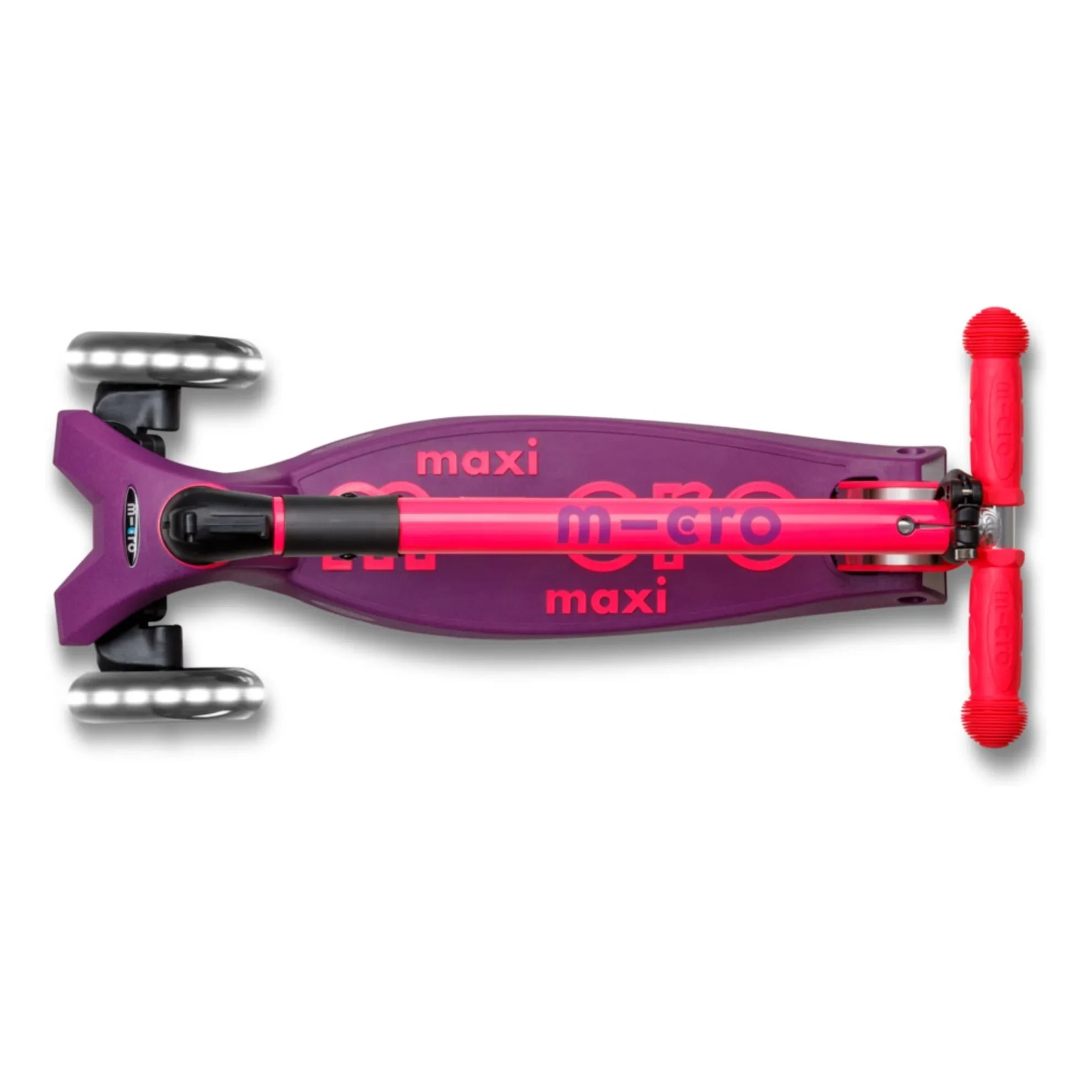 Micro - Maxi Faltbarer Neon LED Scooter | Rosa