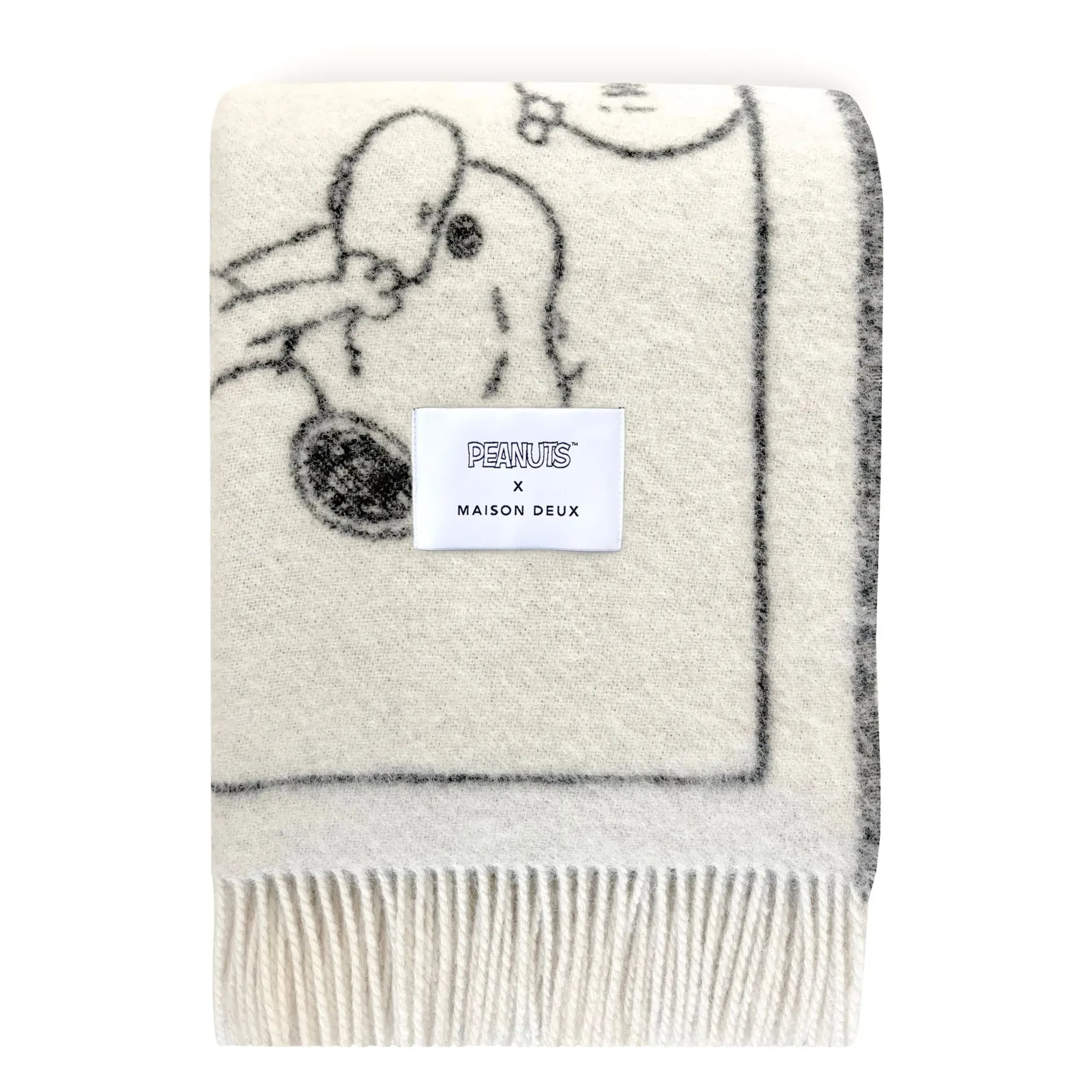Maison Deux - Peanuts Schal | Schwarz
