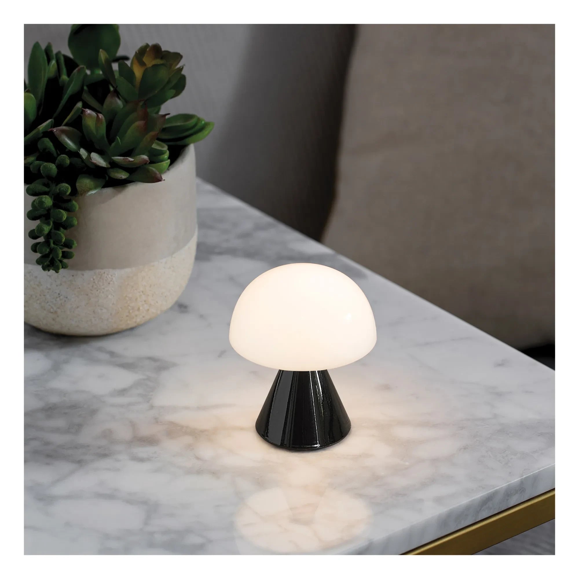 Lexon - Mina Mini LED Tischleuchte | Schwarz
