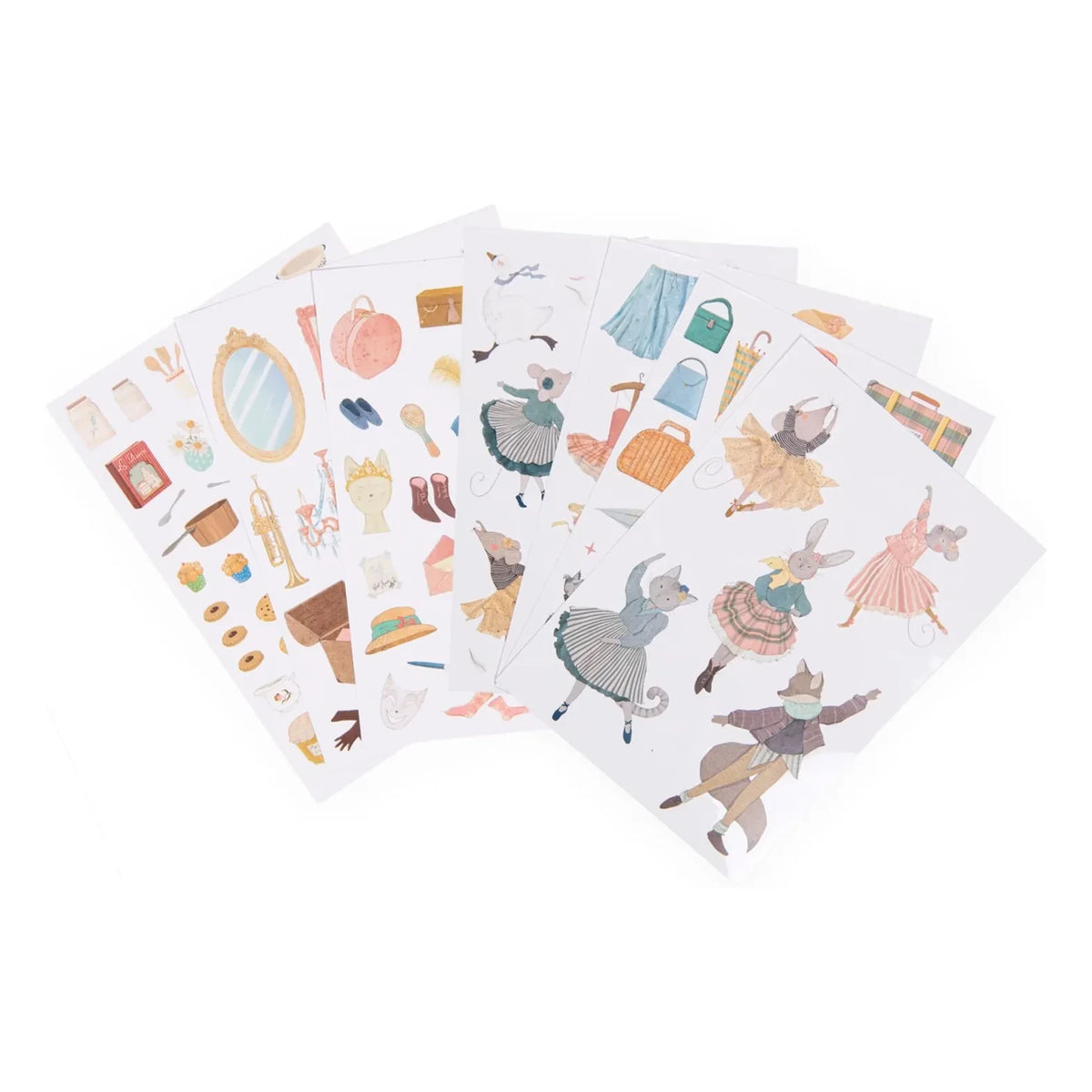Moulin Roty - Stickerheft - La petite école de danse