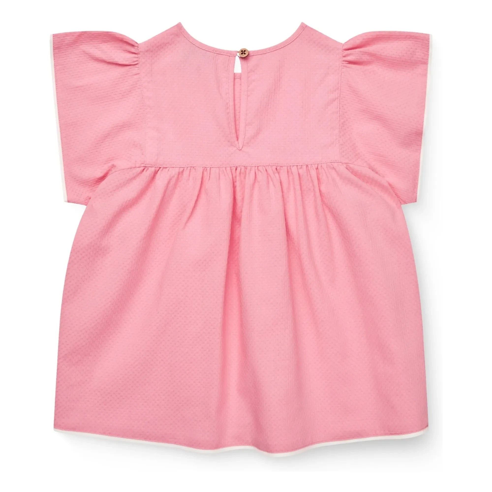 Copenhagen Colors - Bio-Baumwoll-Bluse mit Rüschen | Puderrosa