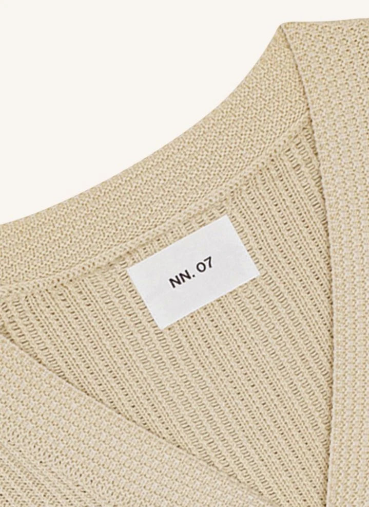 NN.07 - 6600 Organische Baumwoll-Ärmellose Strickweste | Ecru