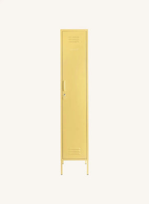 Mustard Made - Dünner Metallschrank | Blasses Gelb
