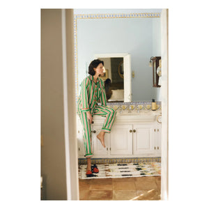 Maria de la Orden - Malo Gestreifter Pyjama | Orange