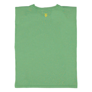 Sisters Department – Alicia Pamuk-T-Shirt mit Epauletten | Grün