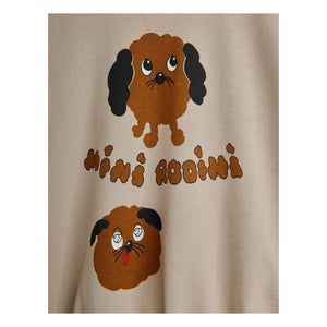Mini Rodini - Doggies Bio-Baumwoll-Sweatshirt | Heather Grau