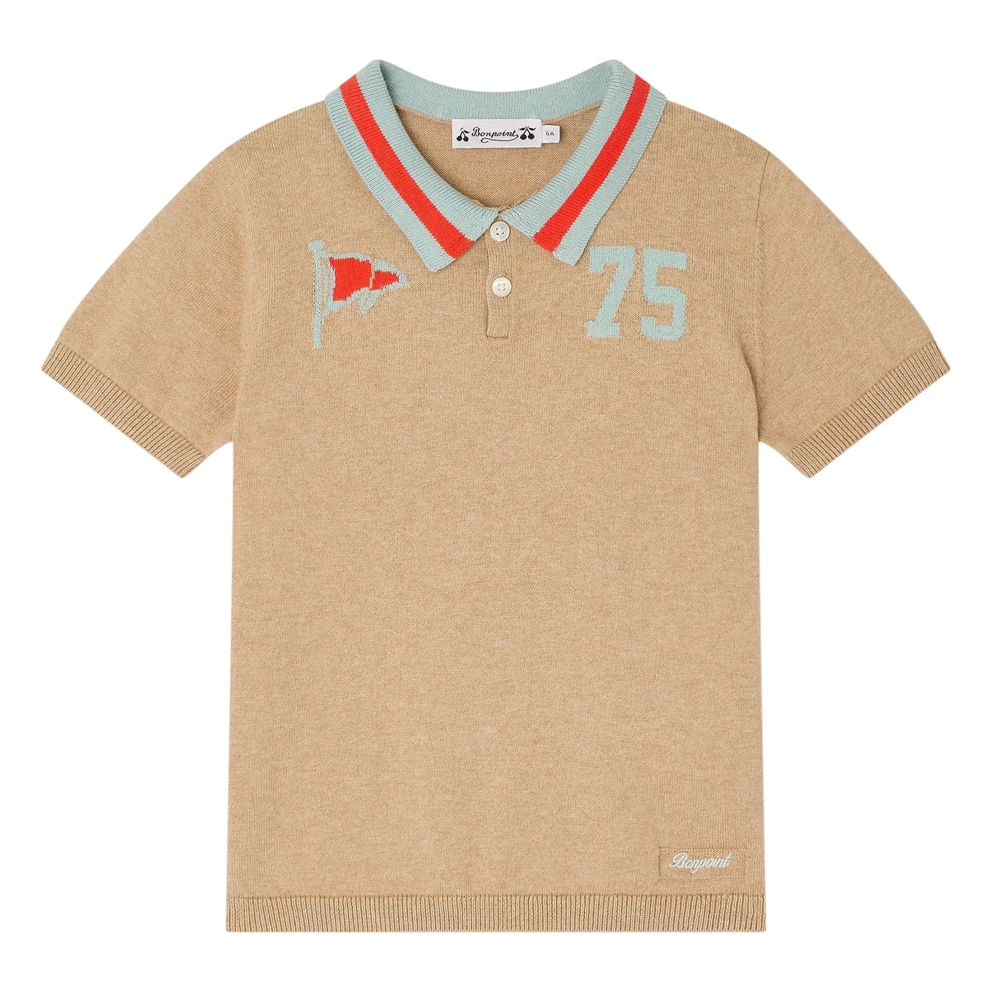 Bonpoint - Polo Loyal | Meliertes Beige