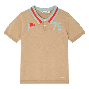 Bonpoint - Polo Loyal | Meliertes Beige